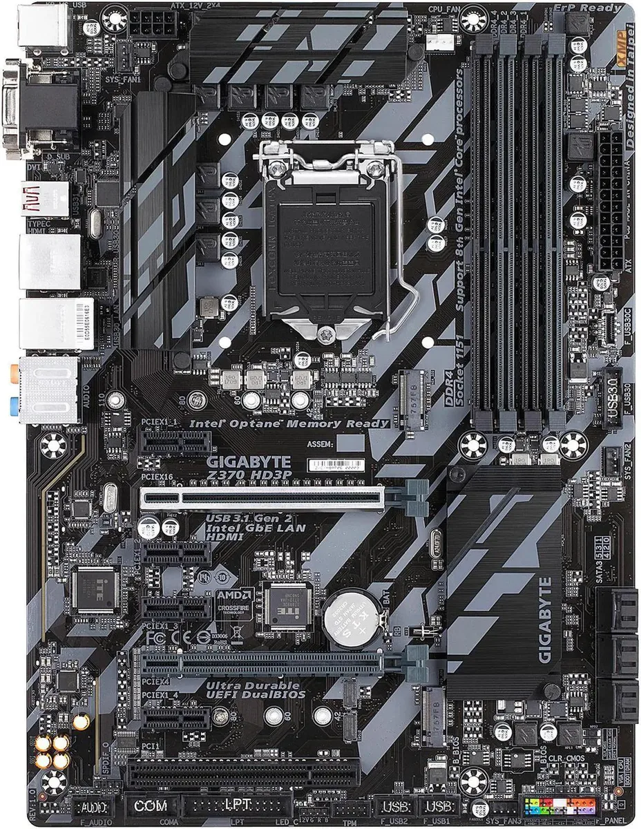 GIGABYTE GIGABYTE Z370 HD3P rev. 1.0 motherboard accessory — product photo