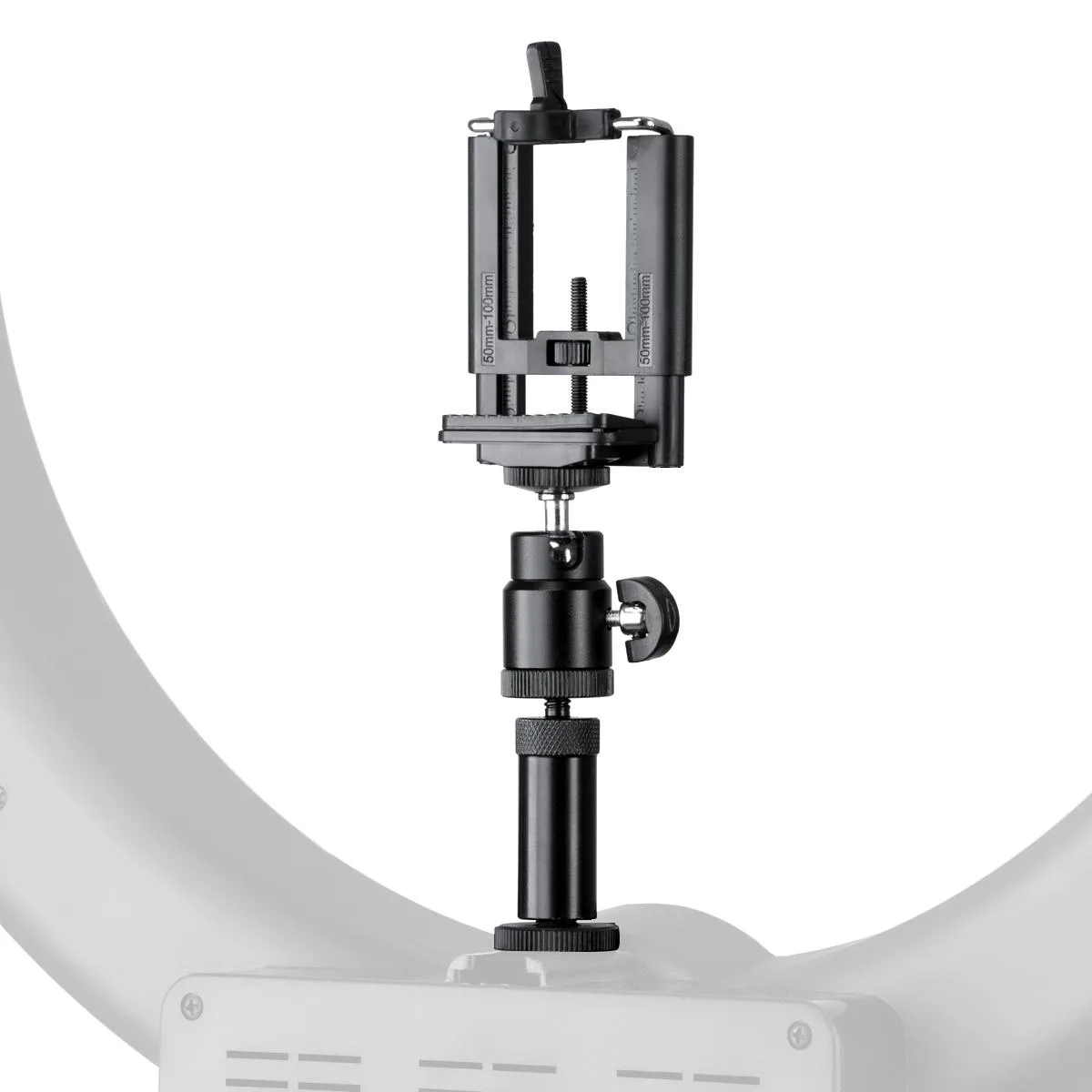 Flashpoint Brand Flashpoint Brand Cold Shoe Extension Smartphone Cradle Set for 600W 5500K Ring Light — product photo