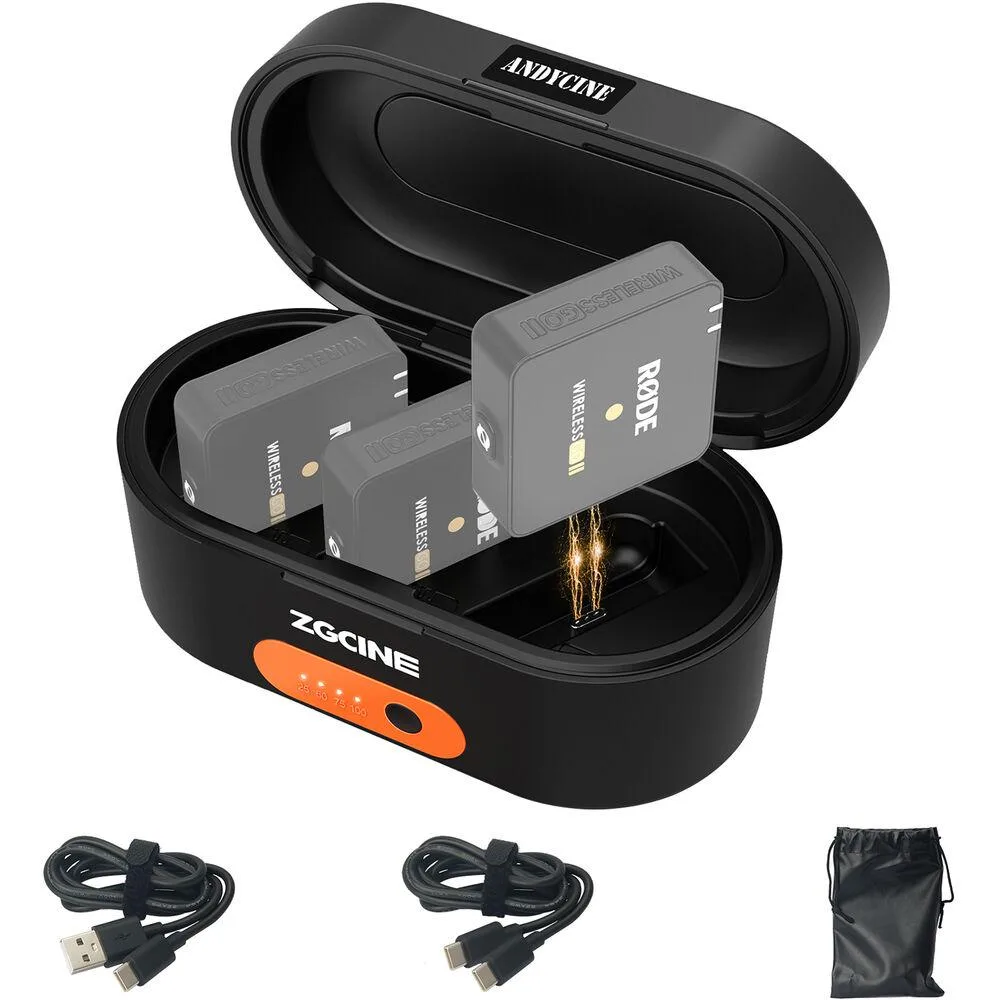 AndyCine AndyCine Wireless Charging Case for Rode Wireless GO/GO II 3400mAh — product photo