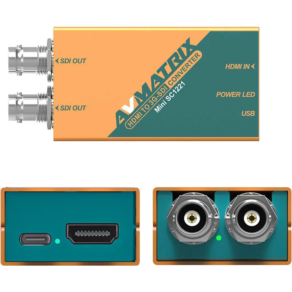 AVMatrix AVMatrix Mini SC1221 HDMI to Dual 3G-SDI Audio Video Converter — product photo