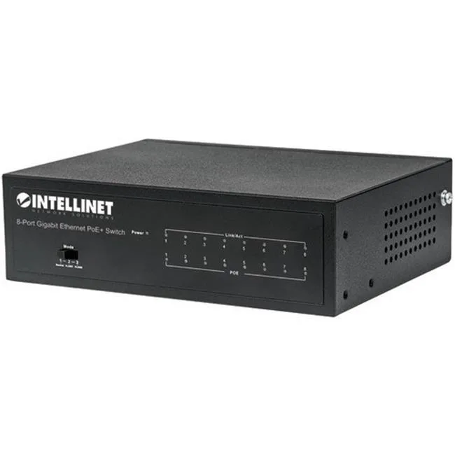 Intellinet Network Solutions Intellinet Network Solutions 561204 8-Port Gigabit PoE+ Network Switch — vörumynd