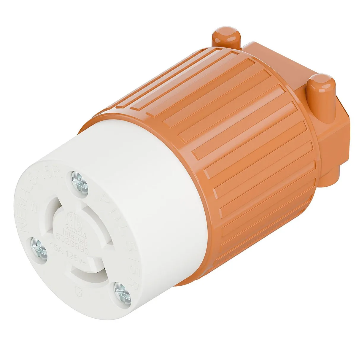LORDWORLD LORDWORLD NEMA L5-15R 15A 125V Twist Lock Receptacle Orange — product photo