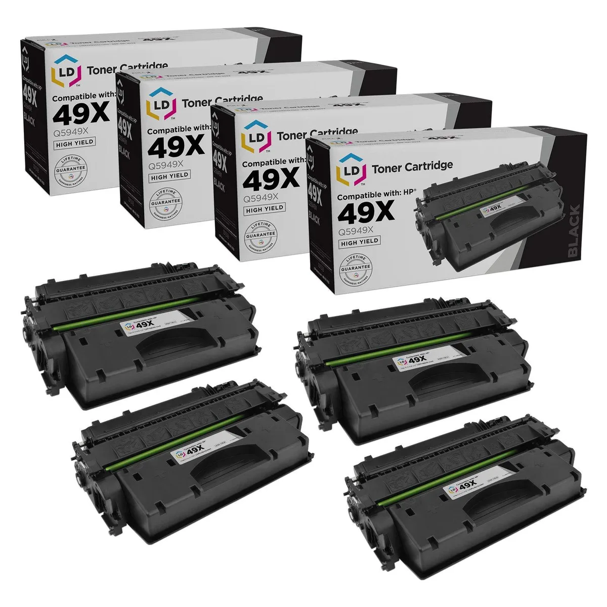 LD Products LD Products HP 49X Q5949X Compatible Toner Cartridge Black 4-Pack 6000 Pages — product photo