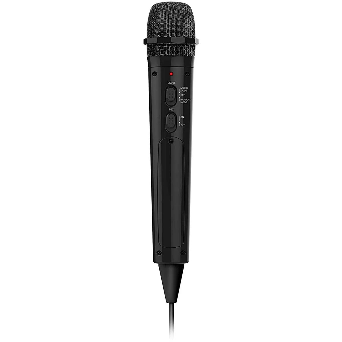The Singing Machine Co., Inc. The Singing Machine SMM-205 Wired Microphone 10ft Cord Black — product photo