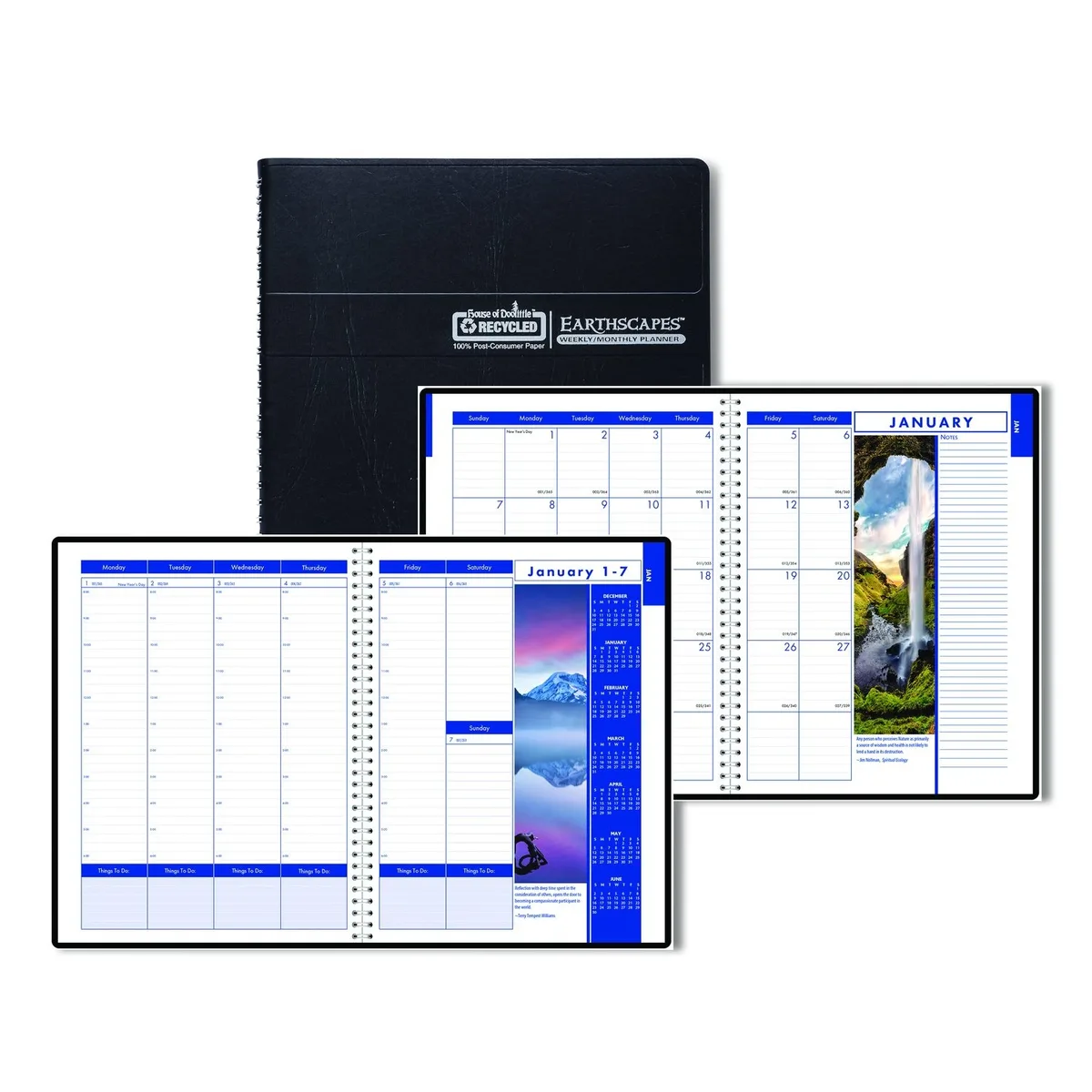 House of Doolittle House of Doolittle Earthscapes Planner 11 x 8.5 Black 2026 — product photo