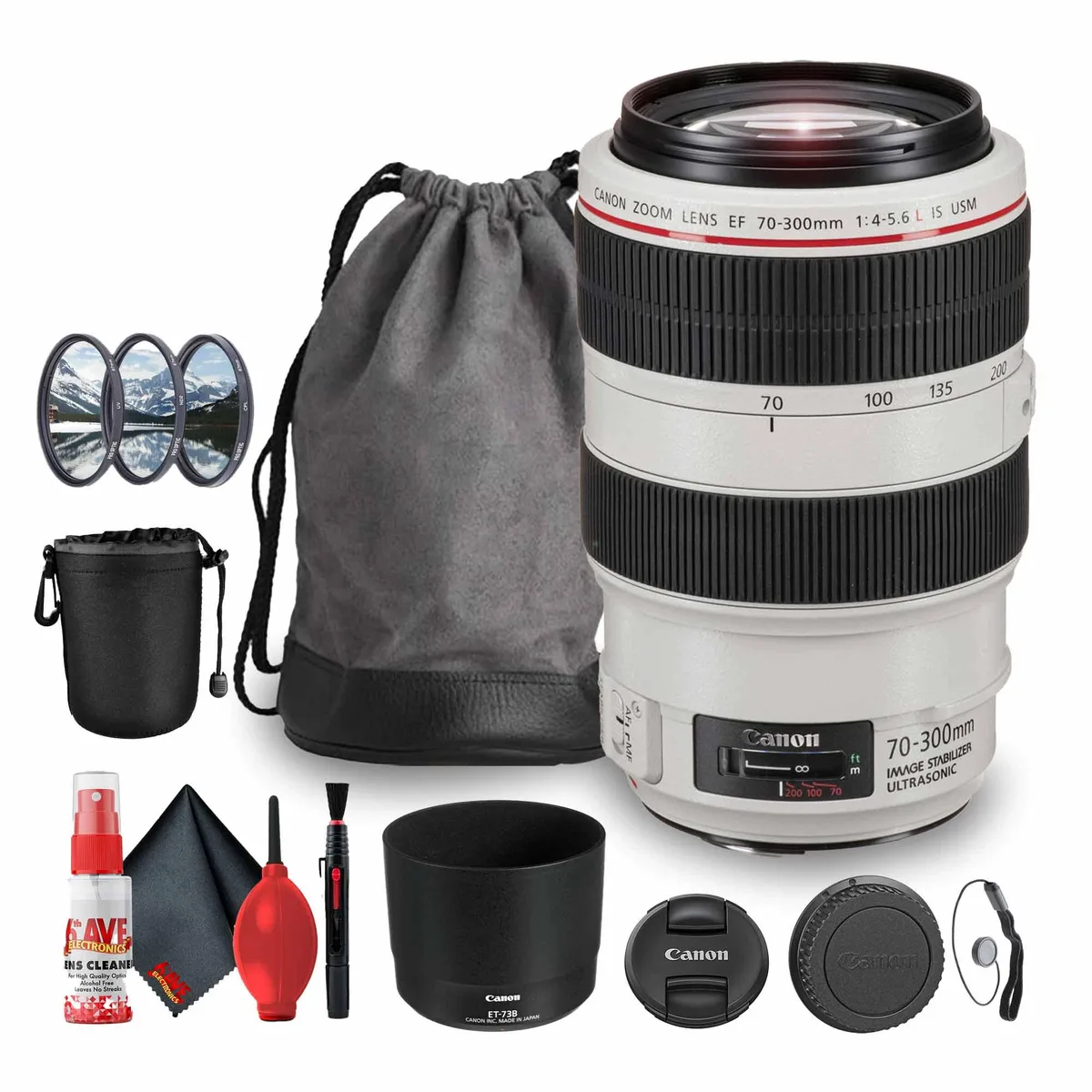 Canon Canon EF 70-300mm f/4-5.6L IS USM Bundle camera lens — product photo