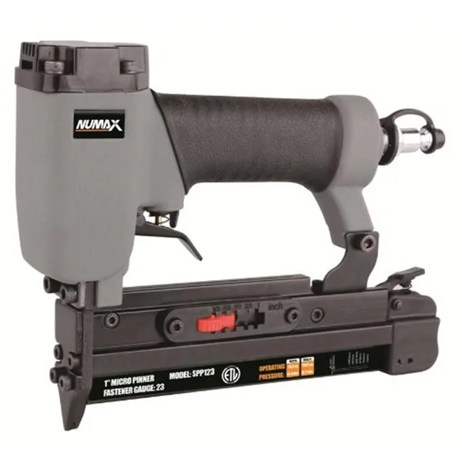 Compact cordless micro pinner, black oxide magazine, lightweight die-cast aluminium body