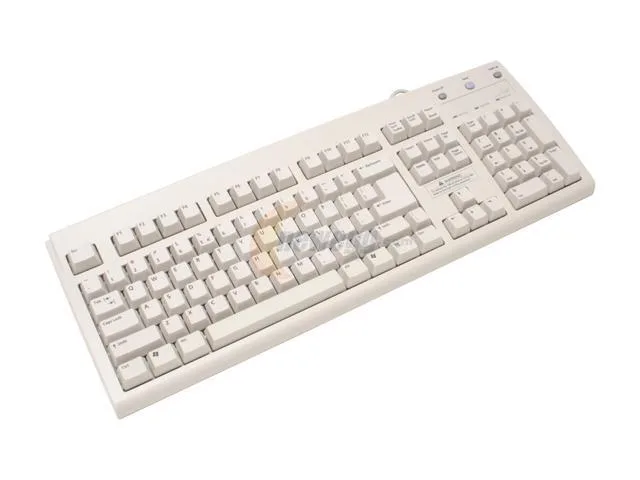 BTC BTC 5121W White PS/2 Keyboard with 104 Keys and Power Management — product photo