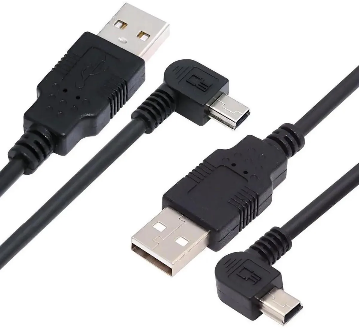 SMUGDESK SMUGDESK 2 Pack Mini USB 2.0 Male to 5Pin Male 90° Angled Cable 0.5m — product photo