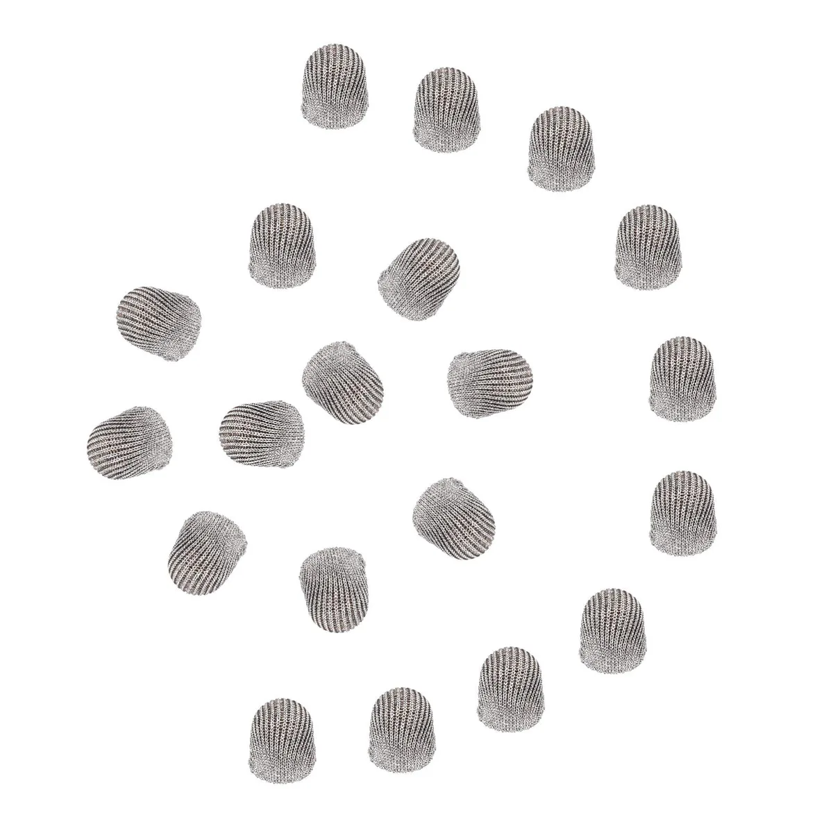  MECCANIXITY 20pcs Fiber Mesh Stylus Tips 5mm Silver — product photo
