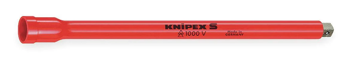 Insulated 250 mm socket extension bar with 1/2" drive