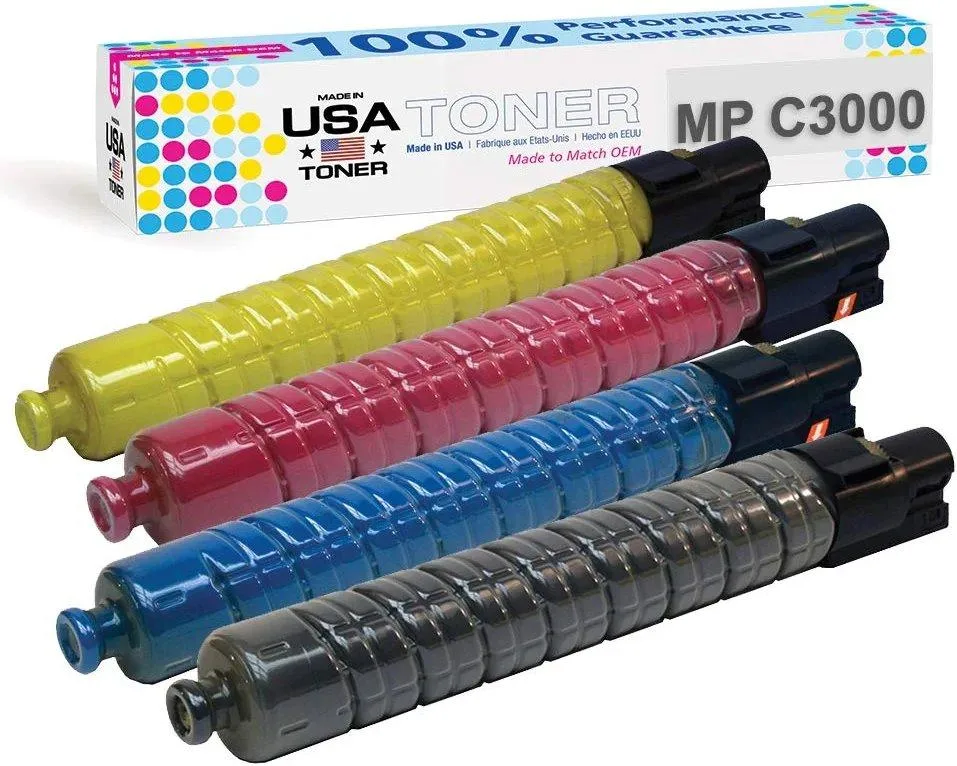 MADE IN USA TONER MADE IN USA TONER Compatible 4-Pack for Ricoh MP C2000/C2500/C3000 — product photo