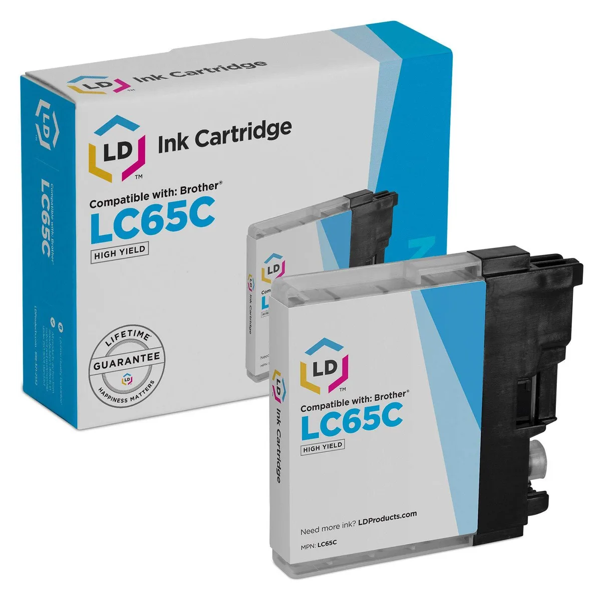 LD Products LD Products Compatible Ink Cartridge for Brother LC65C High Yield Cyan — product photo