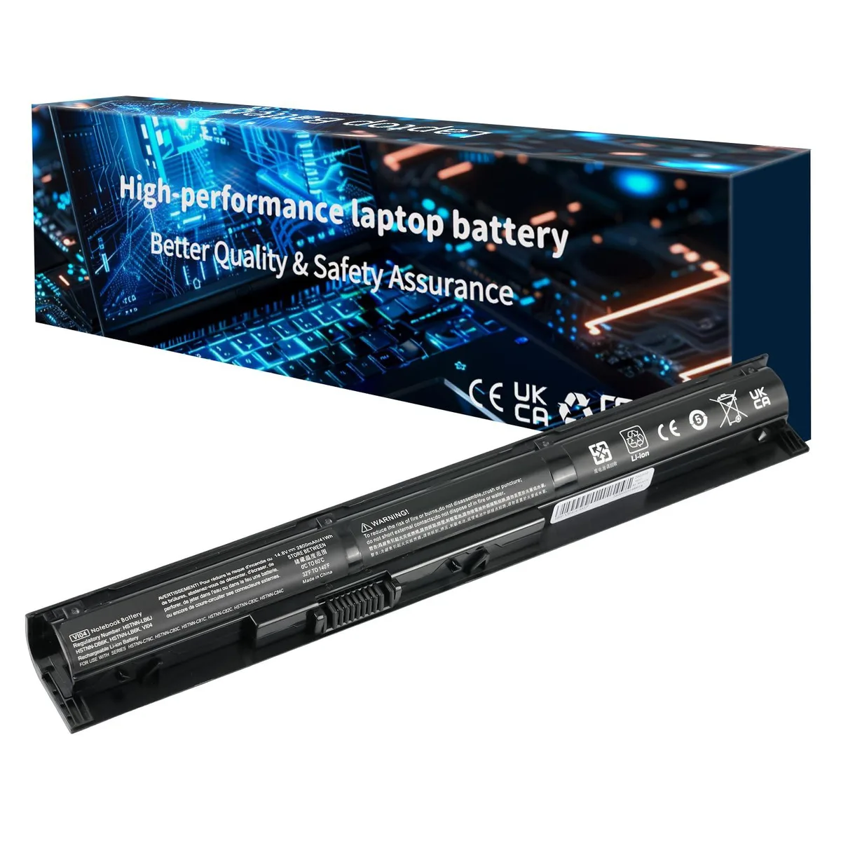  HP VI04 V104 Laptop Battery 4 Cell 14.8V 2800mAh 41Wh — product photo