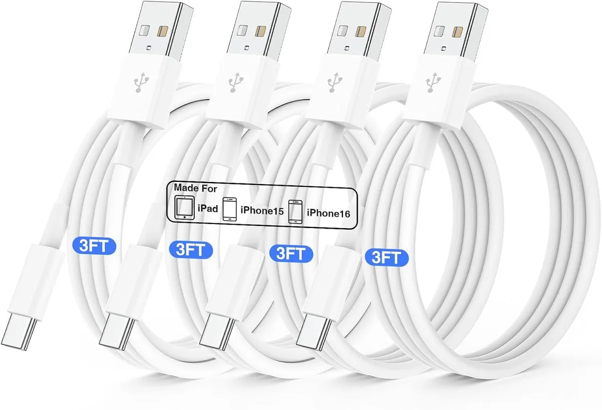 Kootion Kootion 4 Pack USB A to USB C Cable 3FT — product photo