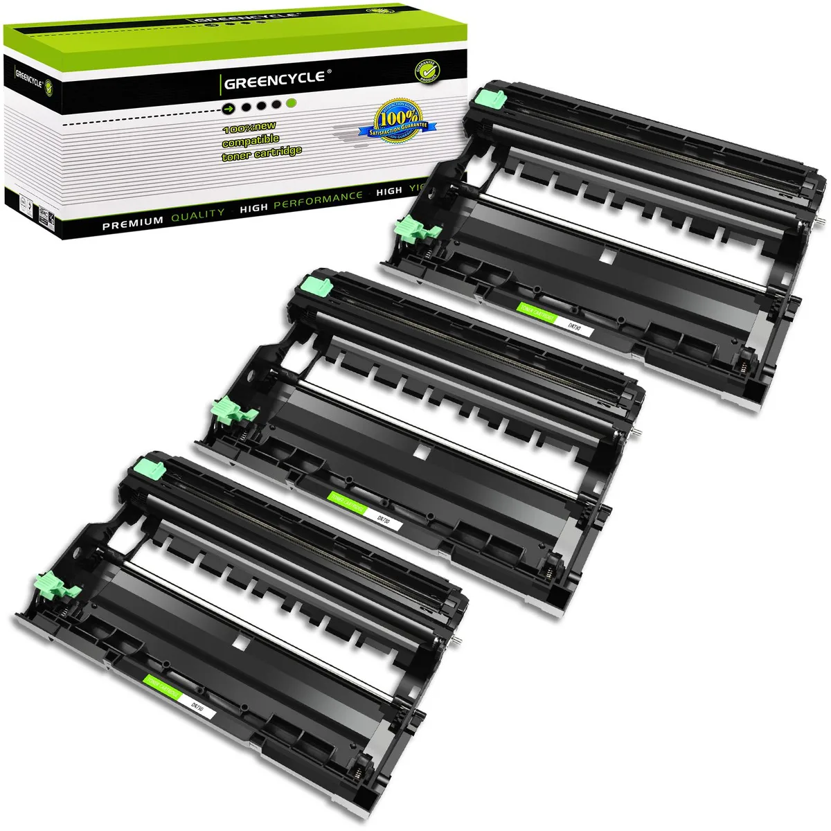 GREENCYCLE GREENCYCLE TN760 3PK Black Drum Unit DR730 12000 Pages — product photo