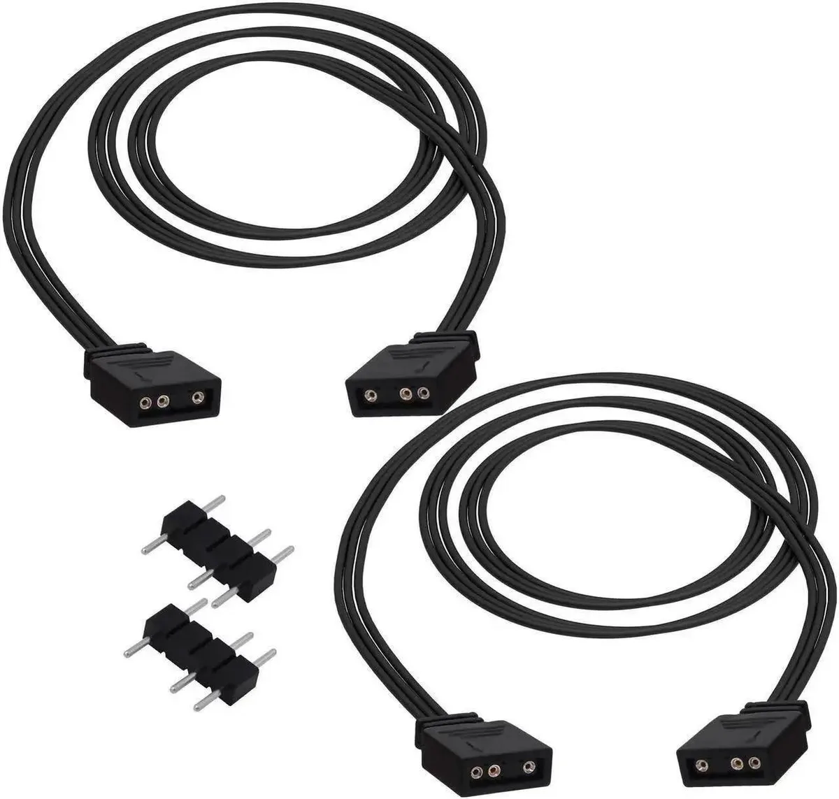 SMUGDESK SMUGDESK 5V 3-Pin ARGB Extension Cable 1m 3.3ft Pack of 2 — product photo