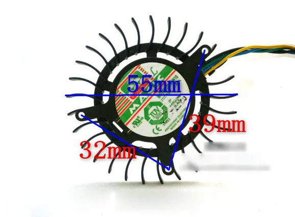 OEM Industries OEM Industries MGT6012YR-W10 55mm 12V 0.30A 3500rpm 4-pin CPU cooler — product photo