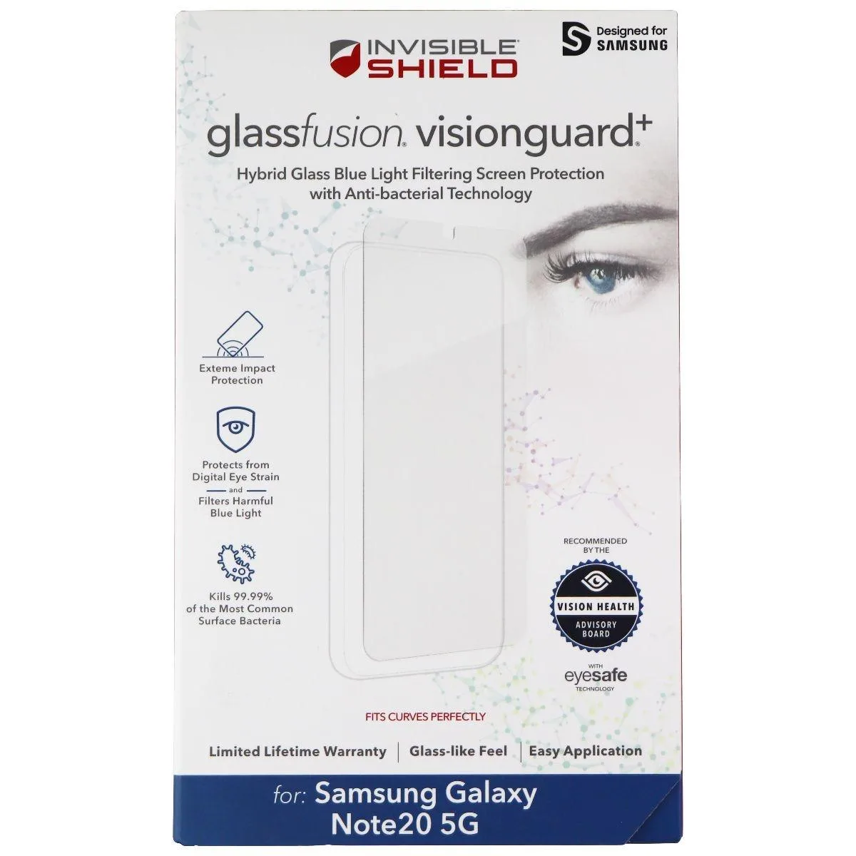 ZAGG ZAGG InvisibleShield GlassFusion VisionGuard+ Galaxy Note20 5G Clear — product photo