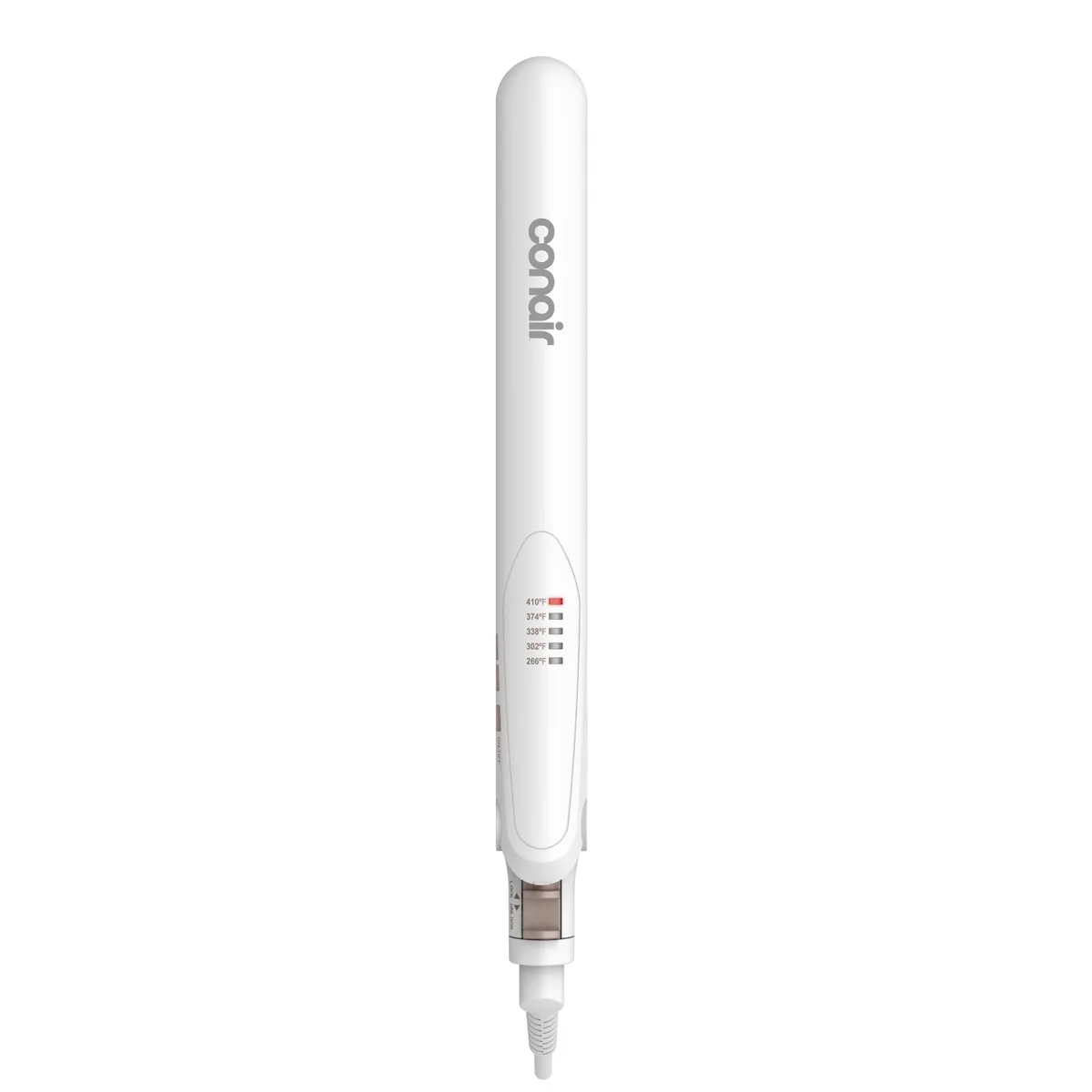 White 1-inch double ceramic flat iron with floating plates