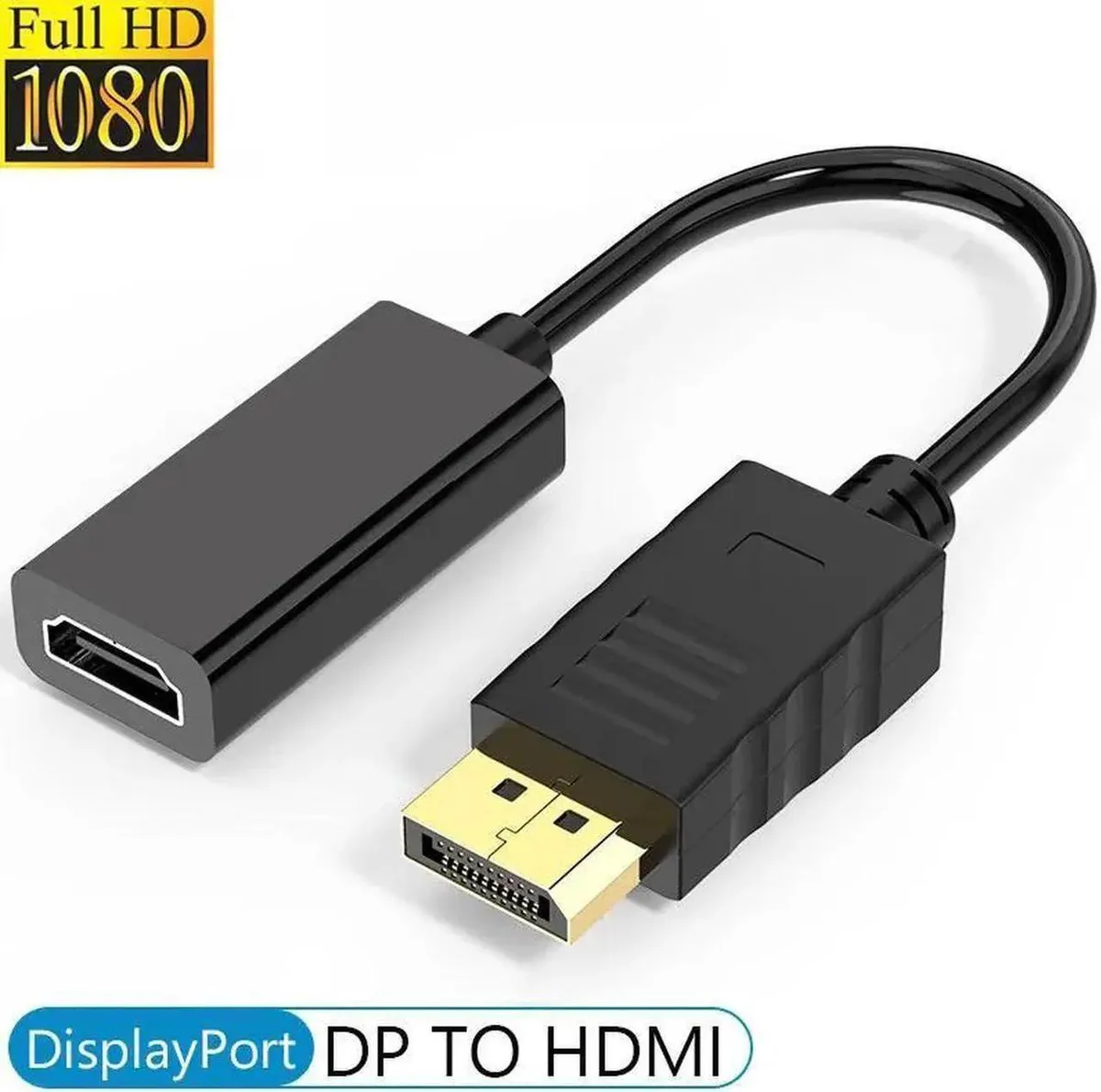 Vszerda Vszerda DisplayPort to HDMI Adapter Male to Female 1080p 60Hz Gold-Plated — product photo