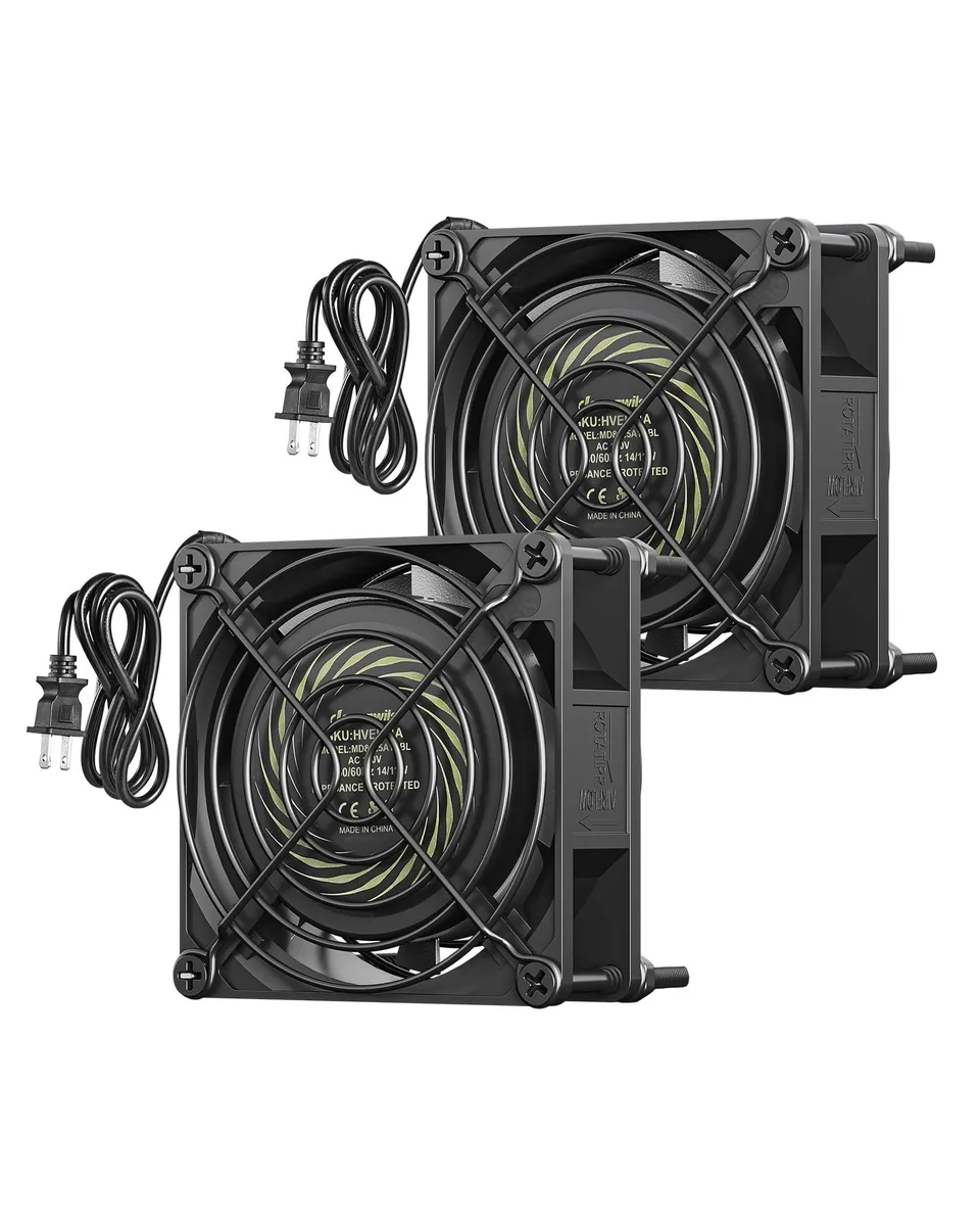 DEWENWILS DEWENWILS 2 Pack 120V AC Fan 80mm 14W 2470RPM 21CFM 2 in 1 accessory — product photo