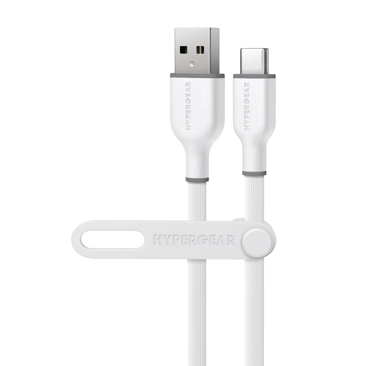 HyperGear HyperGear Flexi PRO USB to USB-C Cable 10 ft 18W White — product photo