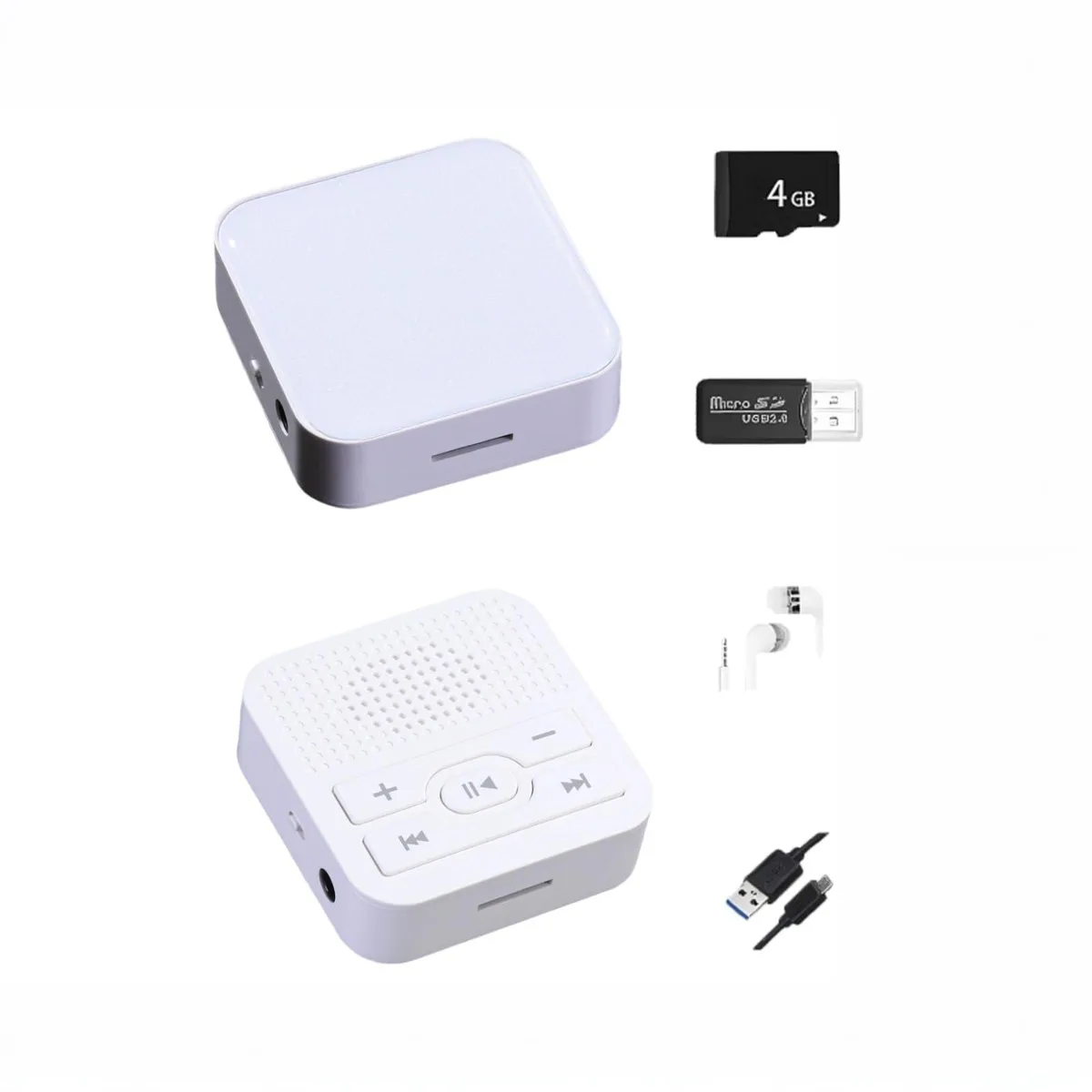  GizmoGlee MP3 Player 4 GB Pearlescent White — product photo