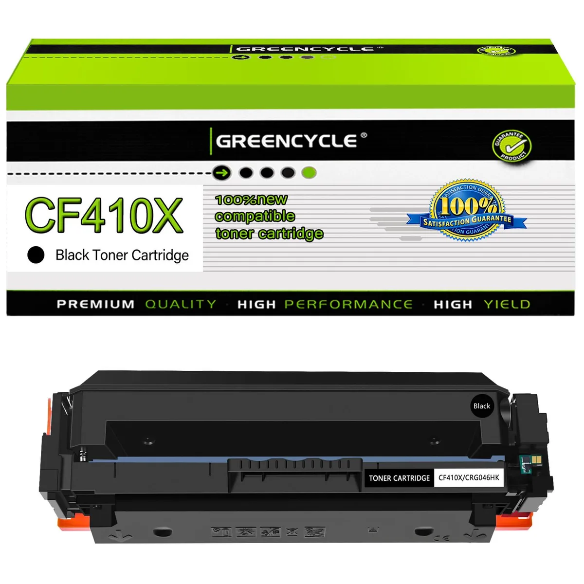 GREENCYCLE GREENCYCLE 410X CF410X Black Toner Cartridge 6500 Pages — product photo