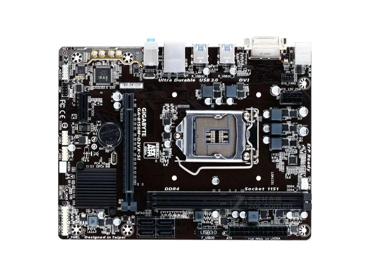 GIGABYTE GIGABYTE B150M-D2VX-SI rev 1.0 Intel motherboard — product photo