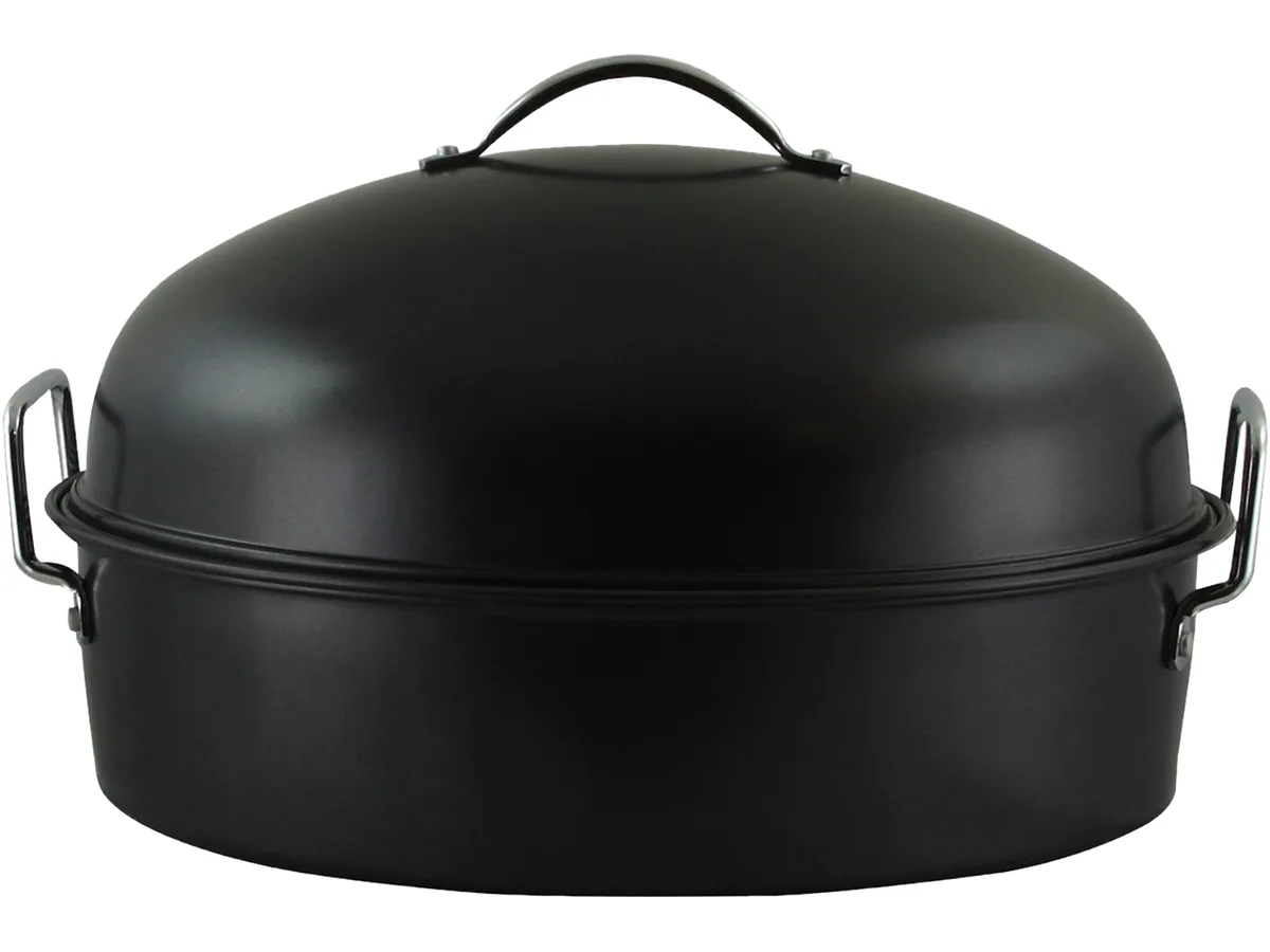 Gibson Gibson 90008.01 Kenmar High Dome Oval Roaster 16 in Black — product photo