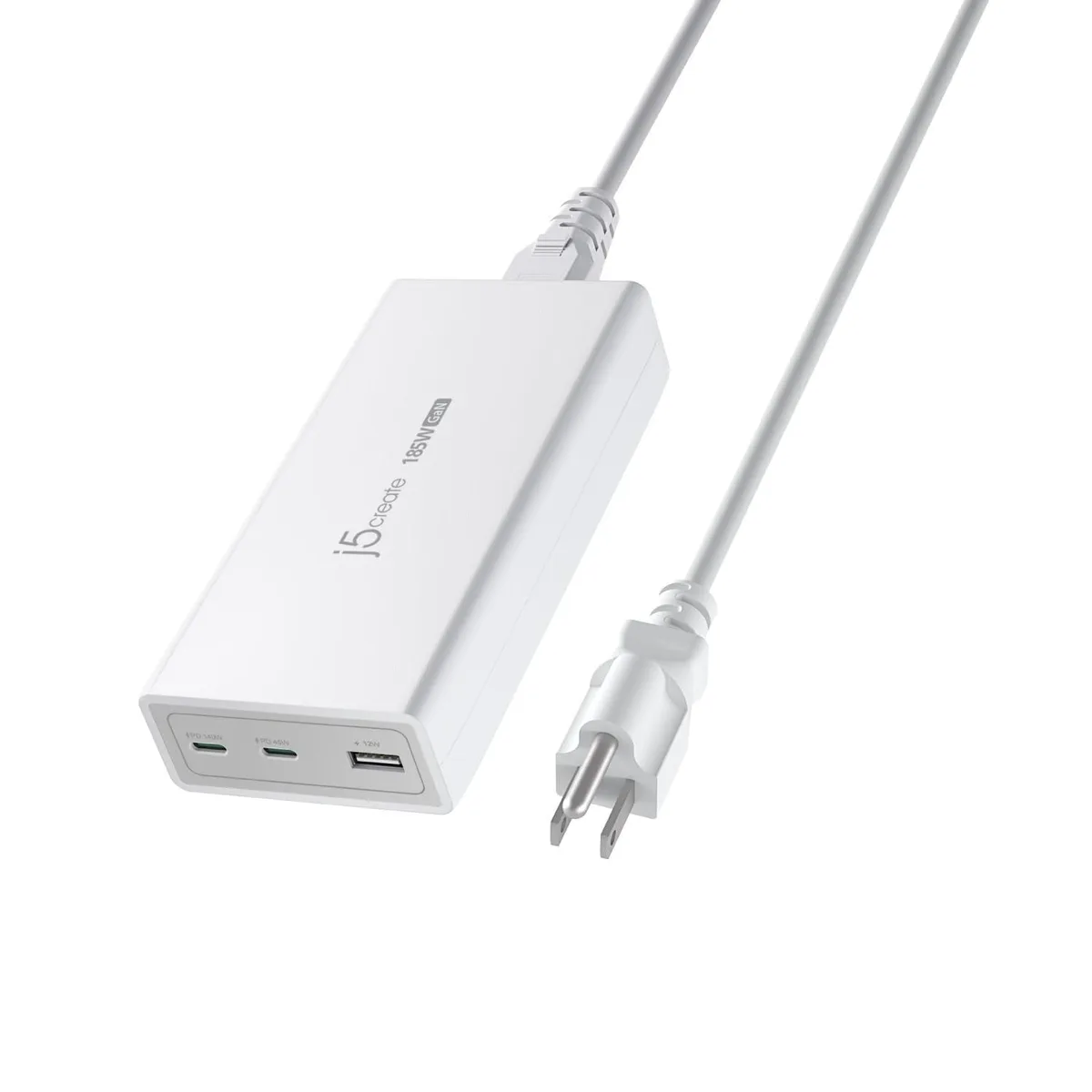 LORDWORLD LORDWORLD JUP37185 185W GaN 3-Port USB Charger PD 3.1 140W/45W/12W — product photo