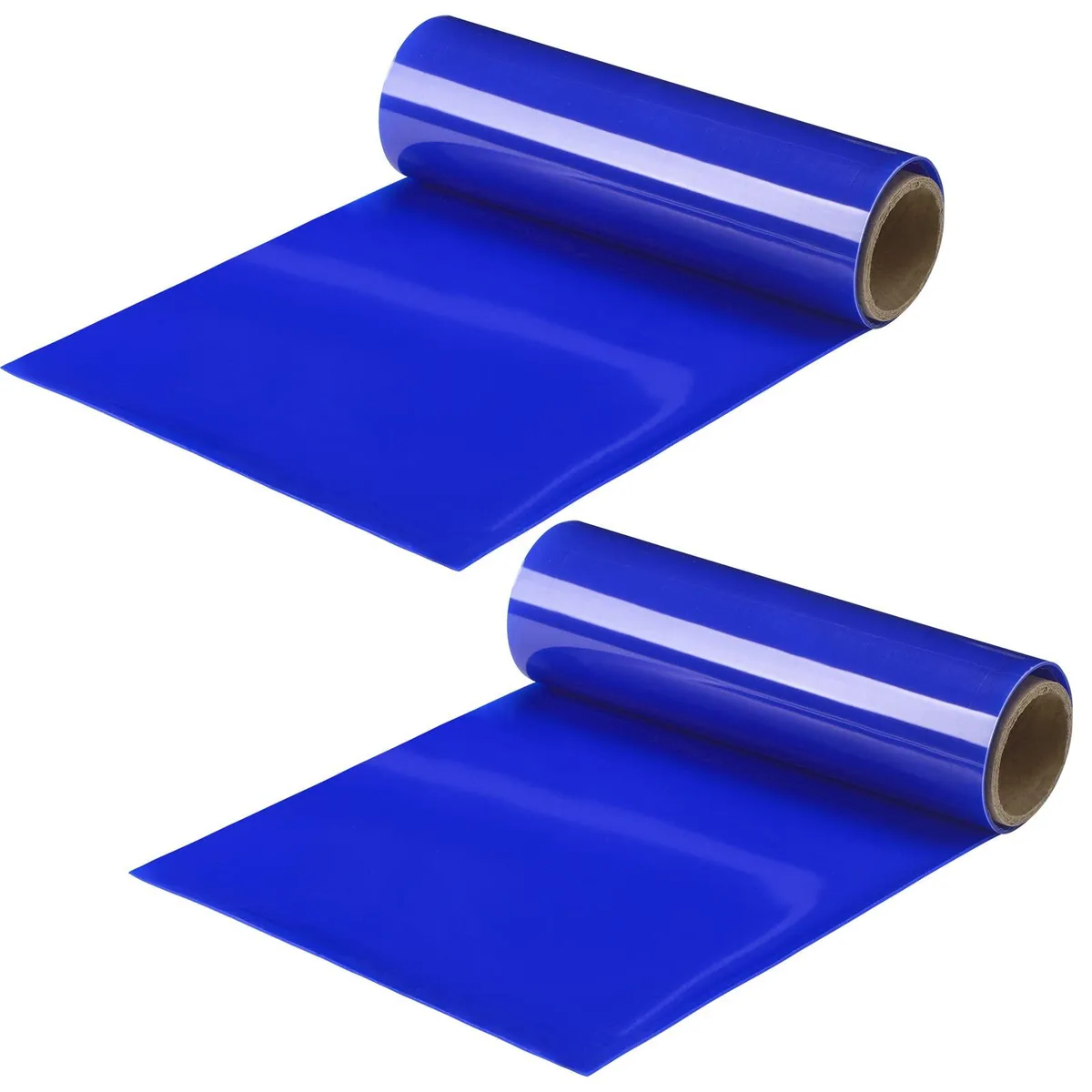 Two blue silicone anti-slip rolls, 7.87 inch wide by 3 ft long, cut-to-size mat material