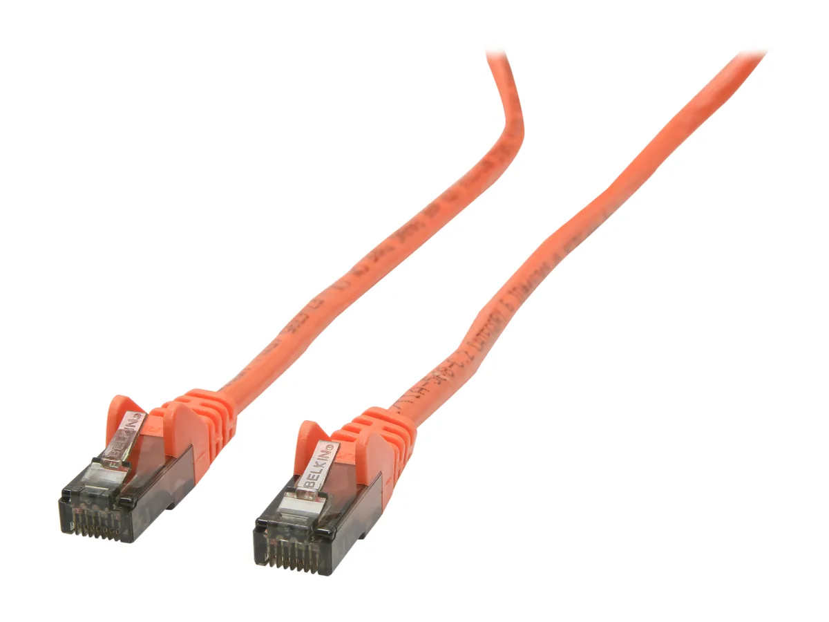 Belkin Belkin A3L980-10-ORG-S 10 ft Cat 6 orange snagless network ethernet cable — product photo