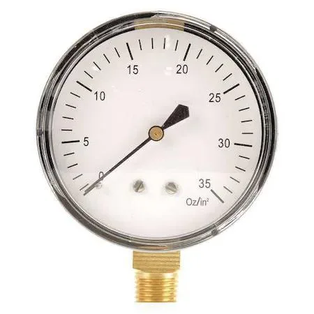 Value Brand Value Brand Low Pressure Diaphragm Gauge 2-1/2 In 18C778 — product photo