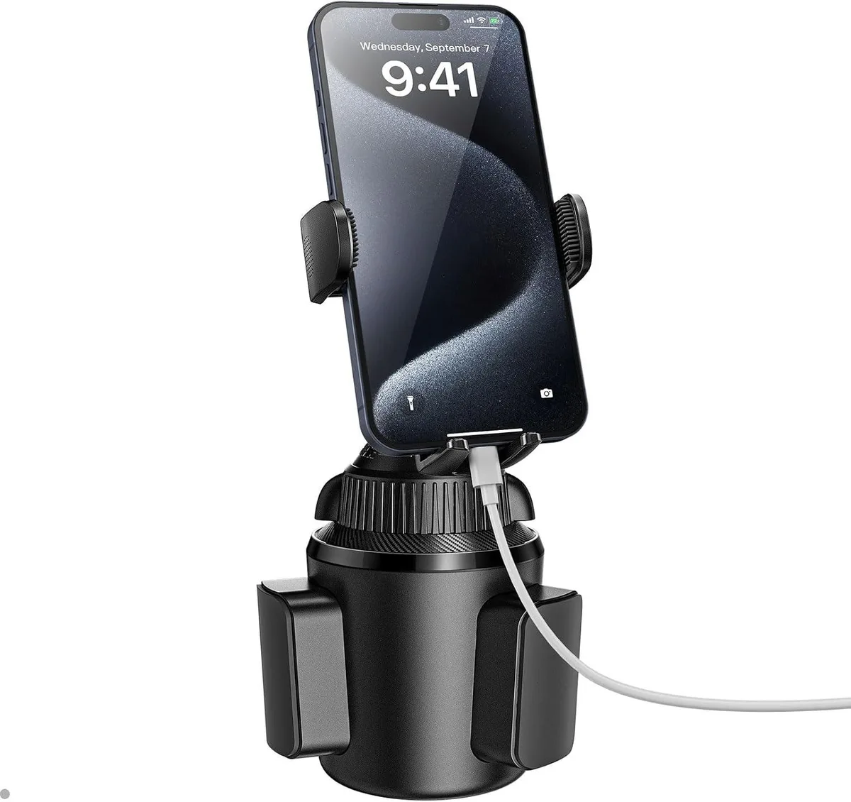 Keyence Keyence Universal Car Cup Phone Holder 360° Swivel 8.5-11 in Arm 4.0-7.0 in Phone — product photo