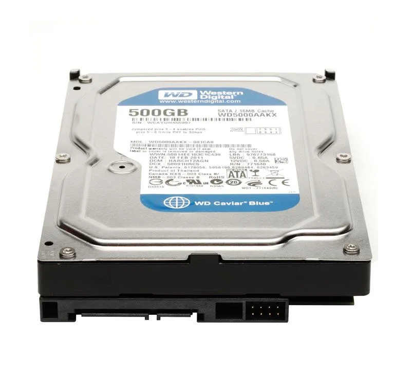 Western Digital Western Digital Caviar Blue 500 GB 7200 RPM 16 MB 3.5-inch SATA internal hard drive — product photo