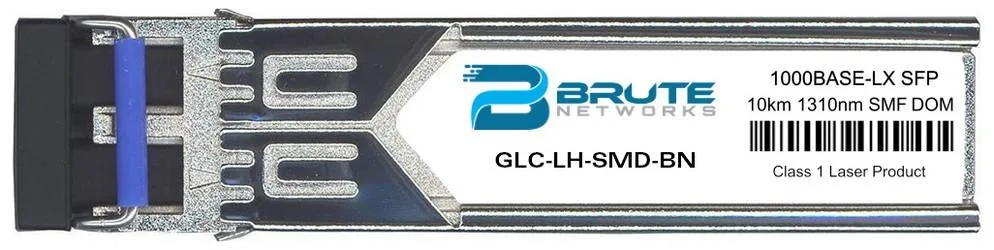 Brute Networks Brute Networks GLC-LH-SMD 1000BASE-LX 10km 1310nm SFP transceiver — product photo