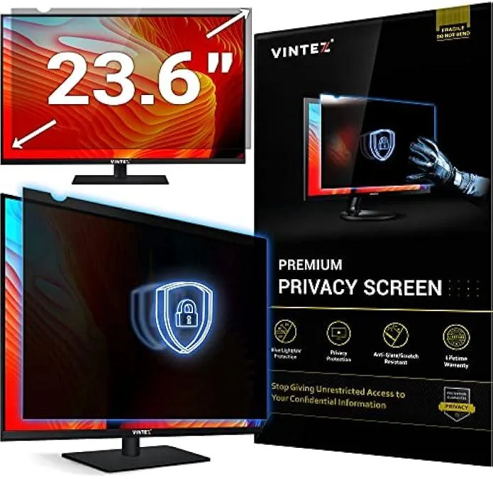 TAURKENAM TAURKENAM 23.6 Inch Privacy Screen Filter 16:9 20.5x11.6 Inch Anti-Glare — product photo