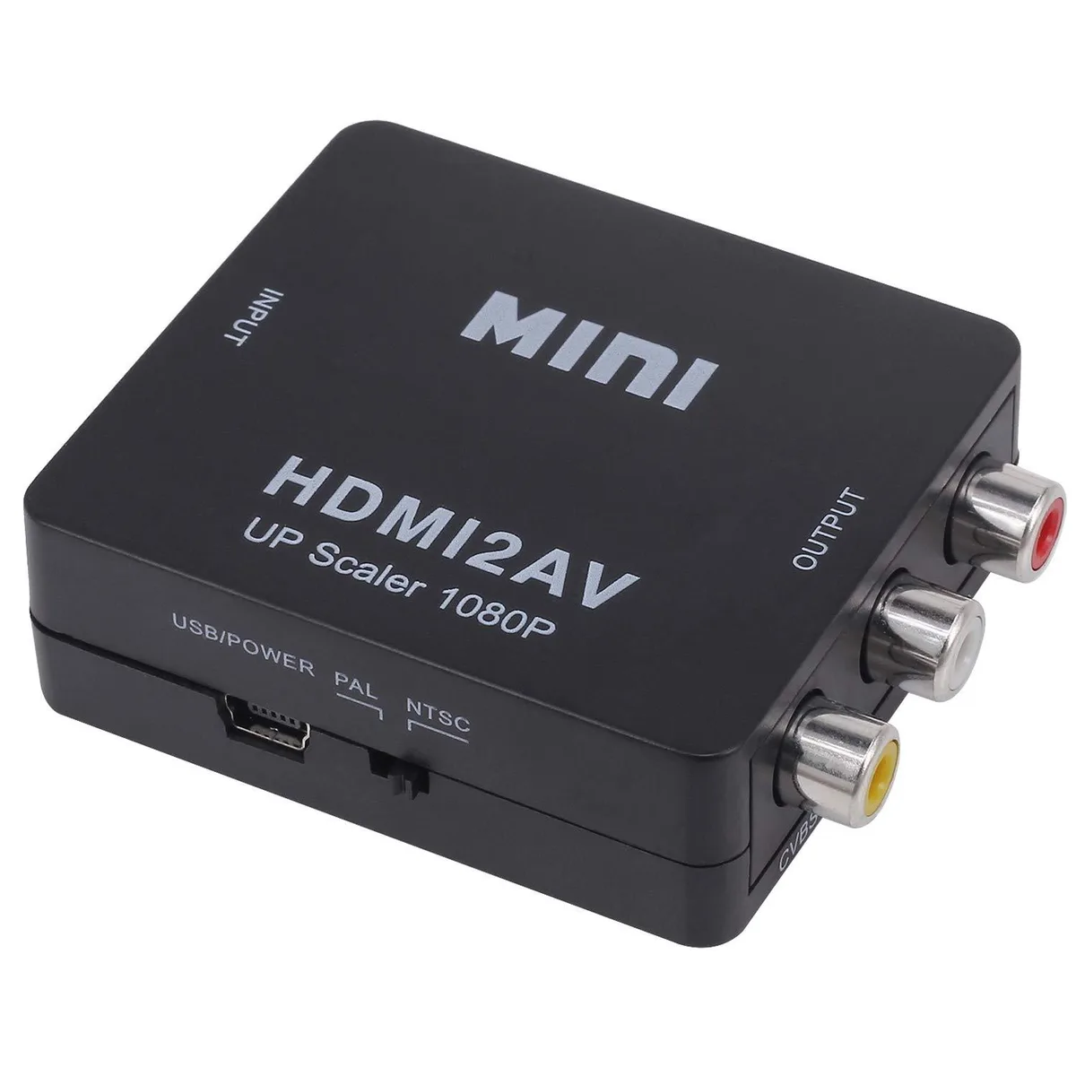  Yeworth hseyujjk-647 Mini HDMI to 3RCA AV/CVBS Composite Converter 1080P PAL/NTSC USB Powered — product photo