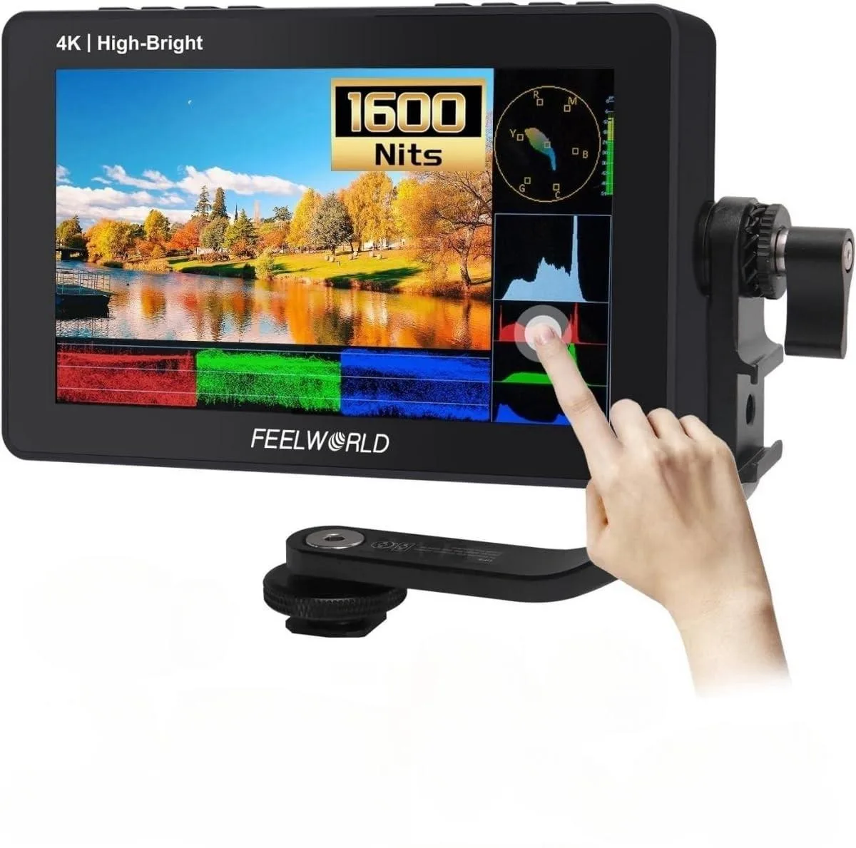Feelworld Feelworld F5 PROX 5.5" 1600nit 4K Touch Monitor 1920x1080 HDMI 3D LUT 2 in 1 accessory — product photo
