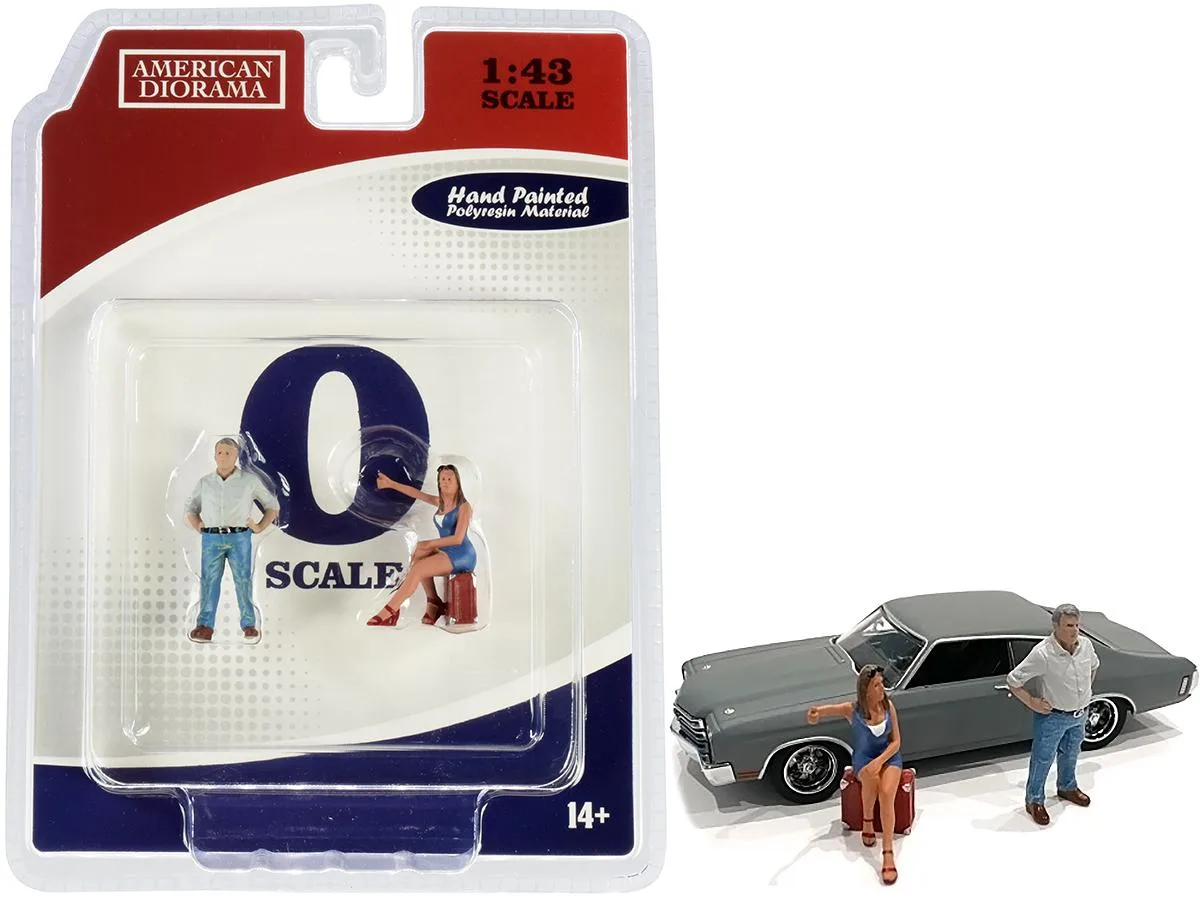 American Diorama American Diorama 70s Style Two Figurines Set III 1/43 Scale — product photo