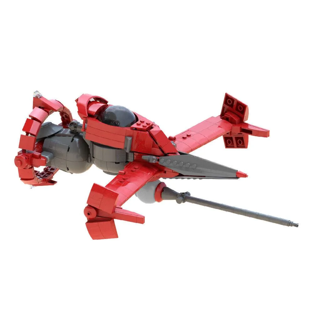 ZITIANYOUBUILD ZITIANYOUBUILD Red Aircraft Model 752 Pieces Building Set — product photo