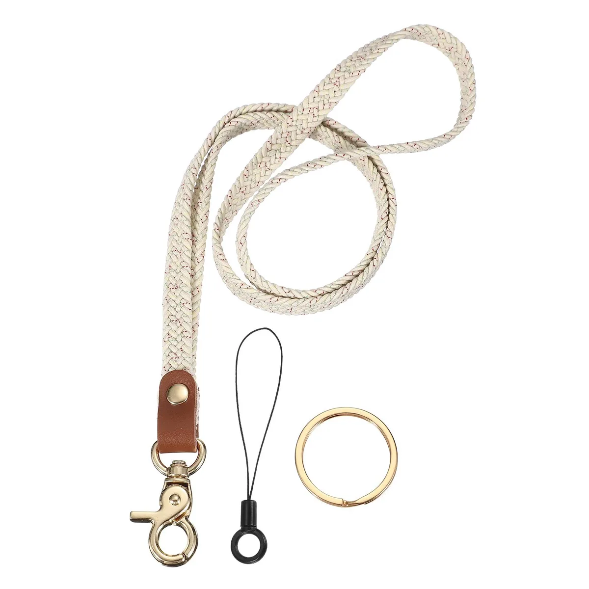  PATIKIL Stretchy Lanyard Star White Lobster Clasp 45.72 x 1 cm — product photo