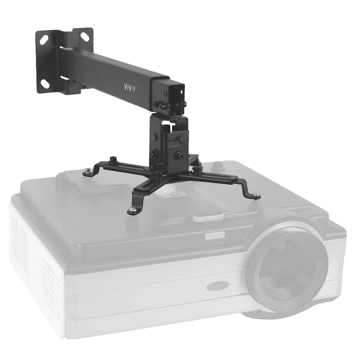 VIVO VIVO Universal Projector Mount Wall Ceiling Adjustable 16.9-25.6in 44lbs Black — product photo
