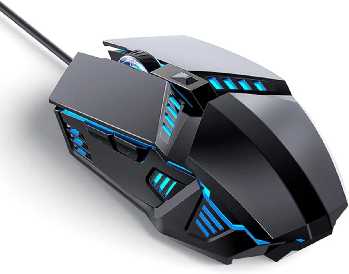 AUTYUE AUTYUE Wired Gaming Mouse 1600-3600 DPI 6 Buttons Black — product photo