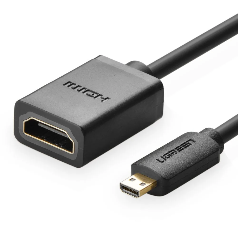 TeKit TeKit Micro HDMI to HDMI Extension Cable with Ethernet Type D to Type A Gold Plated 20cm — product photo