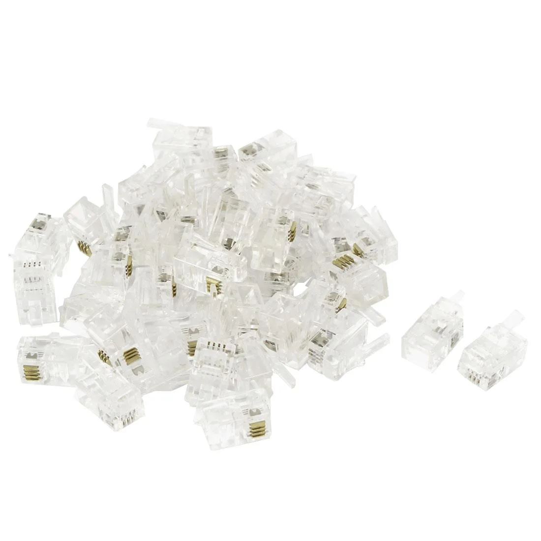 Unique-Bargains Unique-Bargains RJ9 4P4C Telephone Connector 40 Pcs — product photo