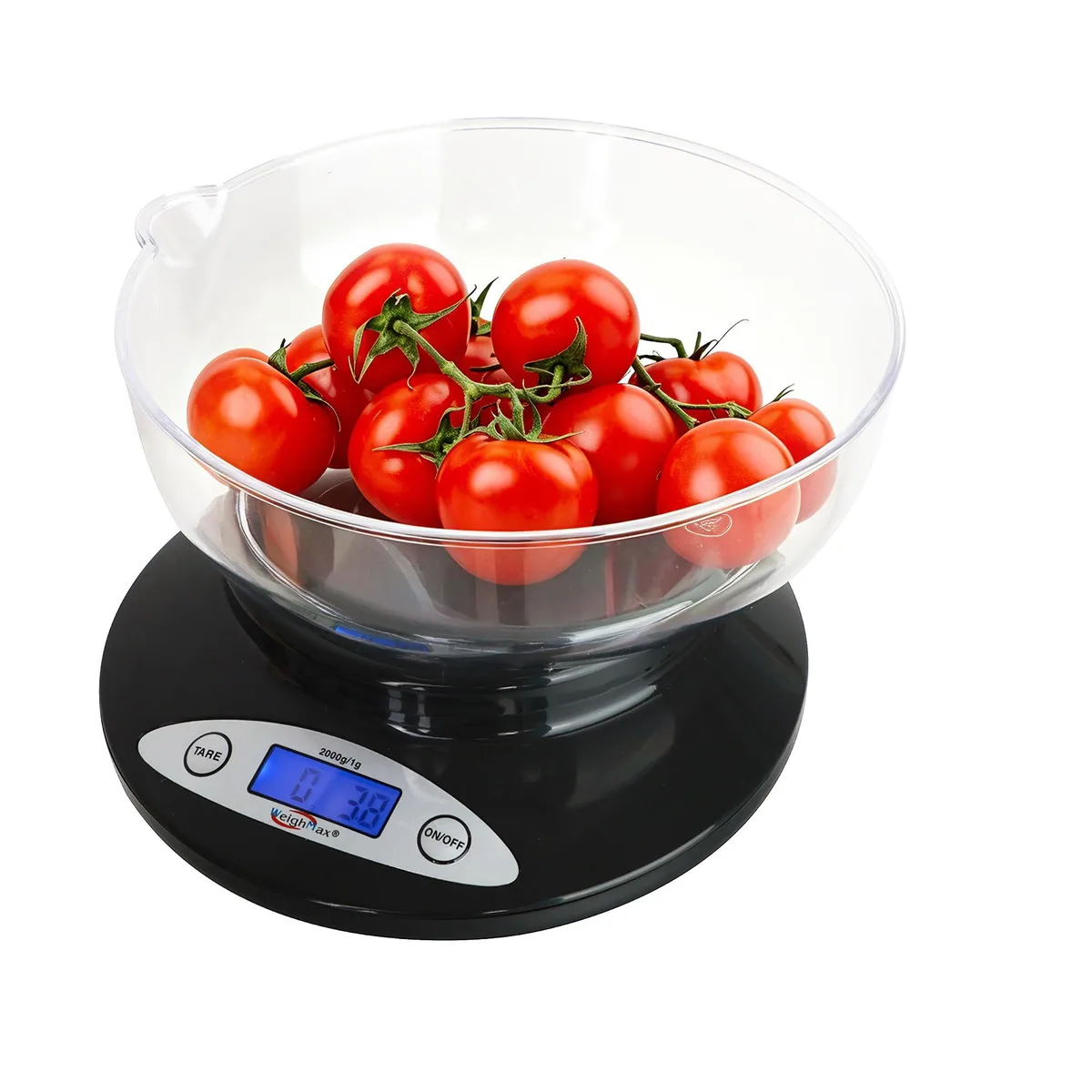 Weighmax 2810-2KG commercial kitchen appliance 2000g 0.1oz backlit bowl — product photo