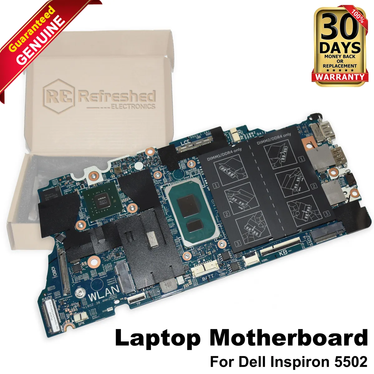 DELL DELL Vostro 5402 5502 Motherboard i7-1165G7 2.8GHz MX330 2GB MTYV1 — product photo